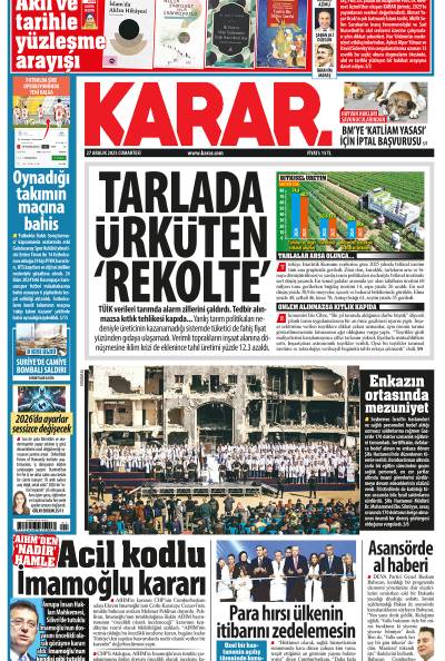 27 Aralık 2025 Cumartesi