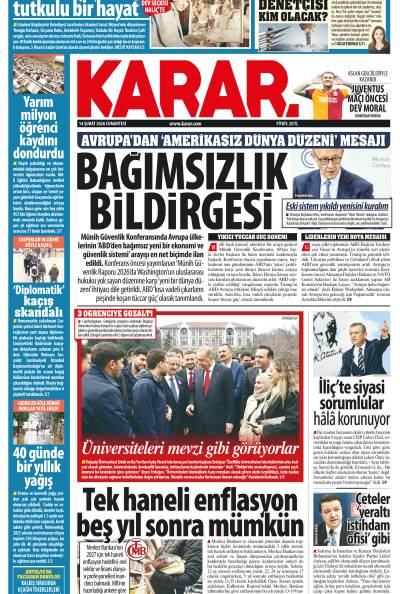 14 Şubat 2026 Cumartesi