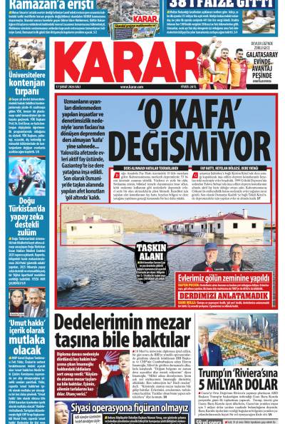 17 Şubat 2026 Salı