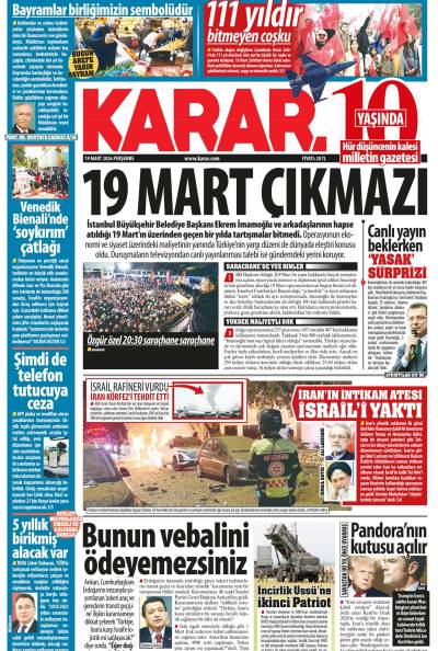 19 Mart 2026 Perşembe