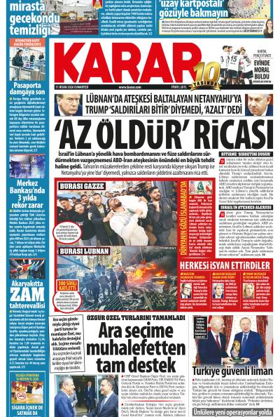 11 Nisan 2026 Cumartesi