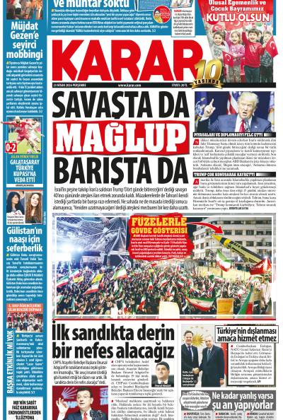 23 Nisan 2026 Perşembe