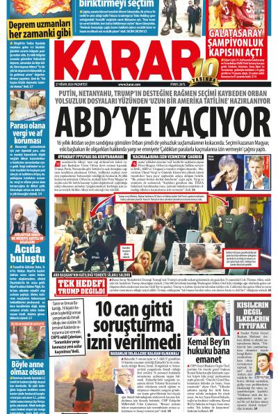 27 Nisan 2026 Pazartesi