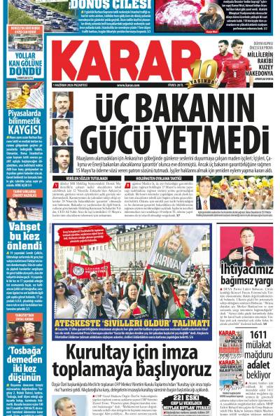 01 Haziran 2026 Pazartesi
