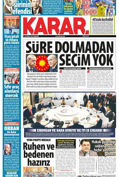 17 Haziran 2026 Çarşamba