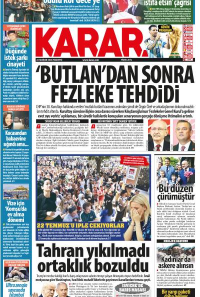 22 Haziran 2026 Pazartesi
