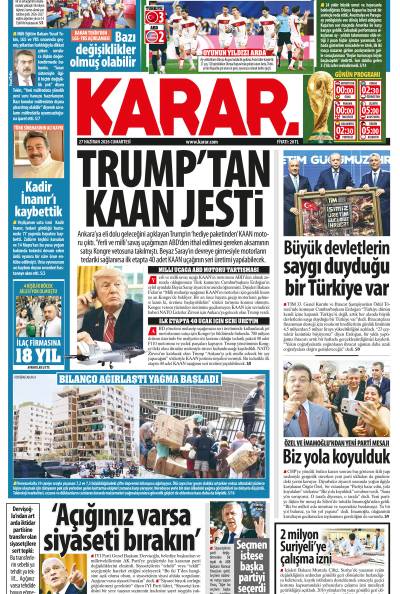 27 Haziran 2026 Cumartesi