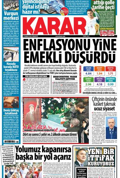 04 Temmuz 2026 Cumartesi