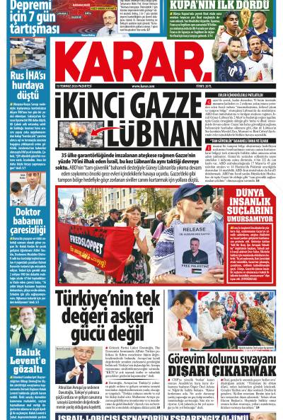 13 Temmuz 2026 Pazartesi