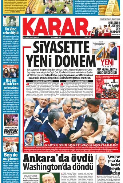 25 Temmuz 2026 Cumartesi