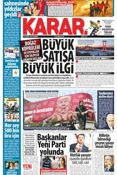 30 Temmuz 2026 Perşembe