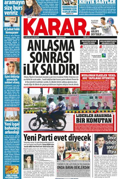 10 Ağustos 2026 Pazartesi