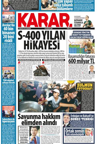 19 Ağustos 2026 Çarşamba