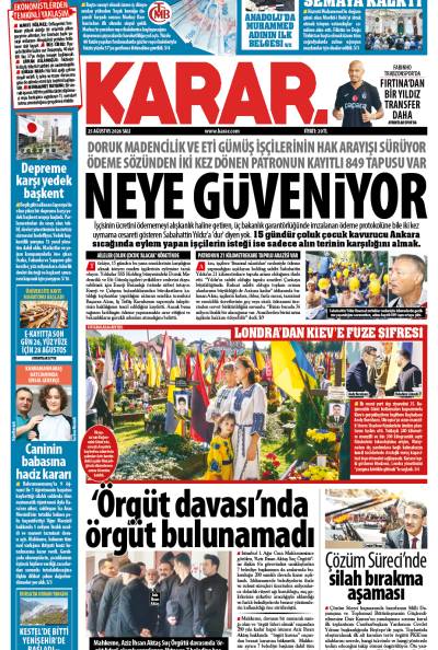 25 Ağustos 2026 Salı