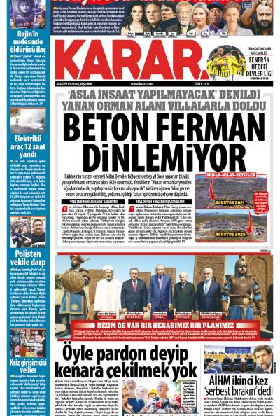 26 Ağustos 2026 Çarşamba