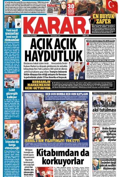 30 Ağustos 2026 Pazar