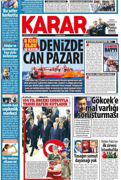 31 Ağustos 2026 Pazartesi