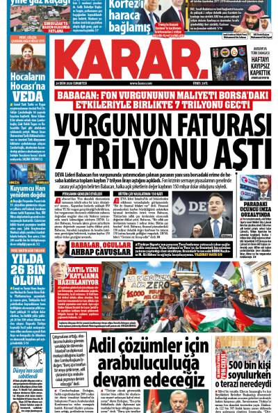 24 Ekim 2026 Cumartesi