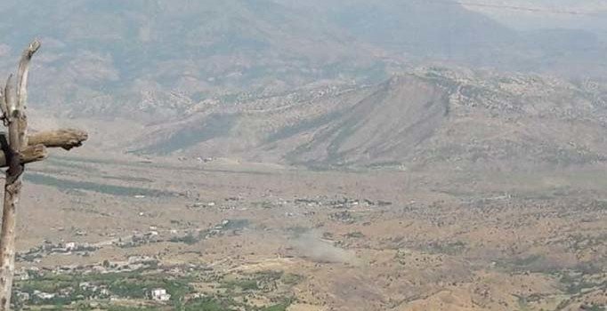 Hakurk'taki PKK hedefleri top atışlarıyla vuruluyor