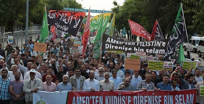 Diyarbakır'da ‘Dünya Kudüs Günü’nde Batı'ya tepki