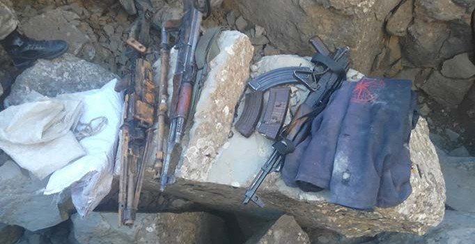 Siirt'te operasyon: Toprağa gömülü mühimmat ele geçirildi