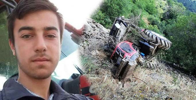 Traktörle uçurumdan yuvarlanan 15 yaşındaki genç öldü