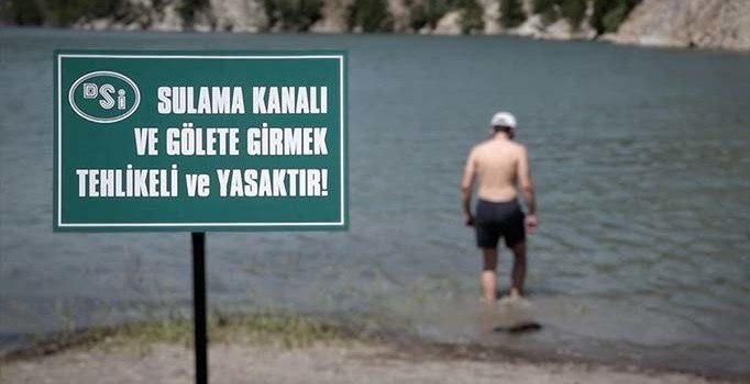 Bayburt’ta baraj, gölet yada su kanallarına girmek yasaklandı