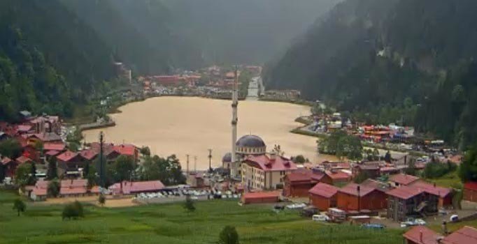 Uzungöl'de şaşırtan görüntü