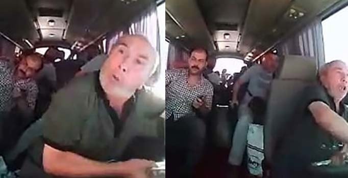 İşçi servisinde dehşet anları kamerada