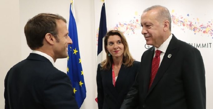Cumhurbaşkanı Erdoğan, Macron ile görüştü