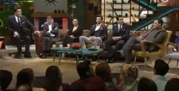 Beyaz Show'a katılan Tolga Zengin ve Necip Uysal'ın zor anları