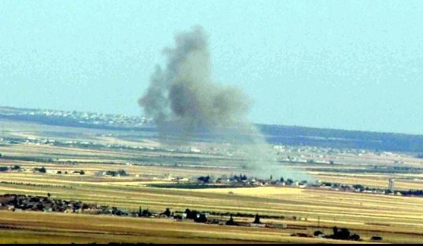 Son dakika: Kilis'e düşen roketin ardından IŞİD mevzilerine ateş açıldı