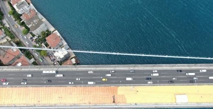 Çalışmaların sürdüğü FSM'de son durum havadan görüntülendi