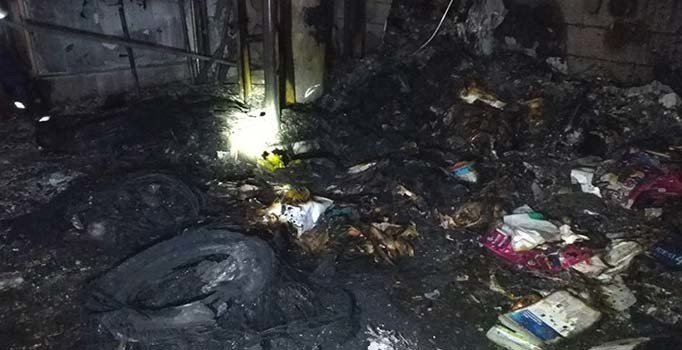 Ankara'da 160 dairenin bulunduğu 16 katlı binada yangın çıktı