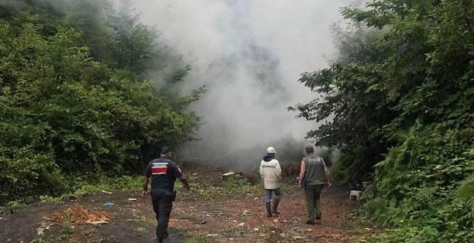 Zonguldak'ta kaçak madenler imha edildi