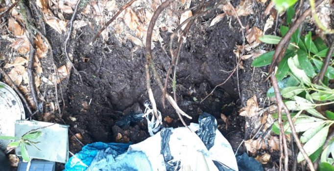 Trabzon kırsalında PKK'nın deposu bulundu