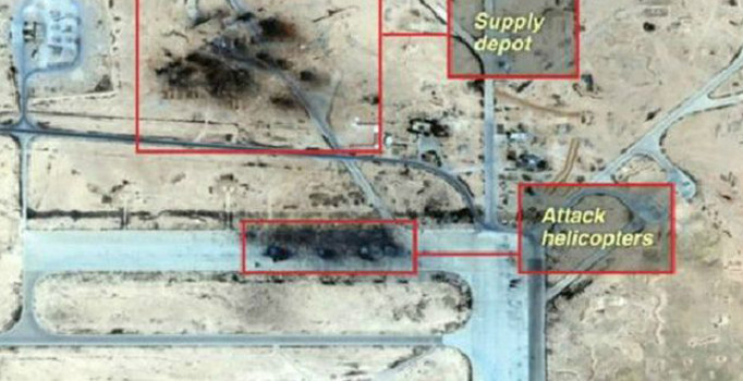 Stratfor, IŞİD'in Suriye’de Rusya'nın kullandığı T4 üssüne saldırı fotoğraflarını yayınladı