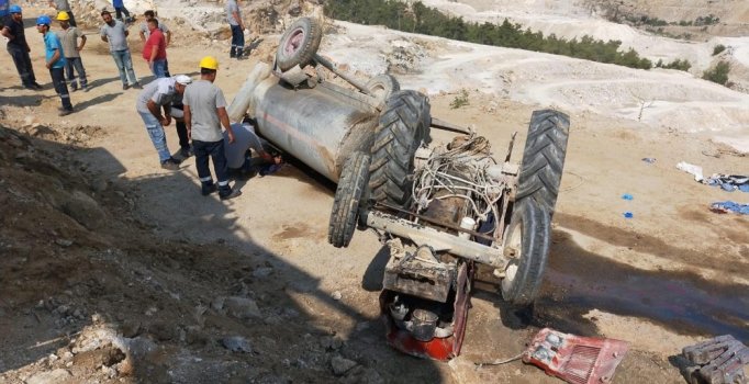 Maden ocağında 2 ay önce işe başlayan genç, traktörün devrilmesiyle öldü