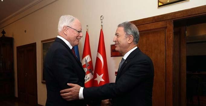 Bakan Hulusi Akar, ABD'nin Suriye Özel Temsilcisi James Jeffrey'i kabul etti