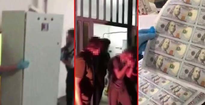 Sahte dolar operasyonunda yeni görüntüler: Dikkat yazısı ele verdi