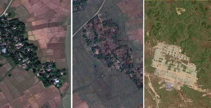 Geri dönün çağrısı yapan Myanmar hükümeti, Müslüman köylerini yıkmaya devam ediyor