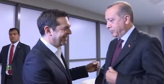 Erdoğan Çipras'a hediye ettiği kravatı sordu