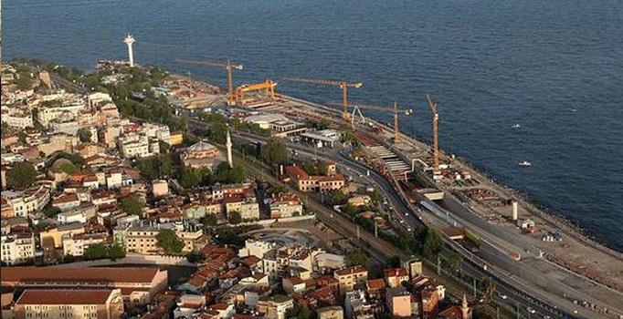 Avrasya Tüneli’nin çıkışları havadan fotoğraflandı