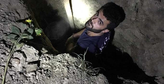 NATO hattından yakıt çalmak isteyen 2 kişi kazdıkları çukurda yakalandı