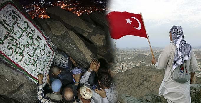 Hacı adayları ilk vayhin geldiği Hira Mağarası'nda