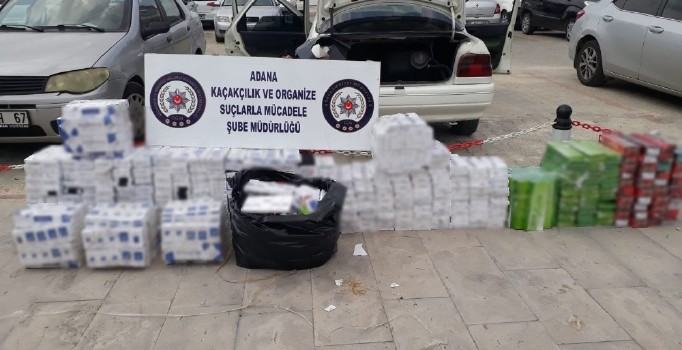 Adana’da 50 bin 90 paket kaçak sigara ele geçirildi