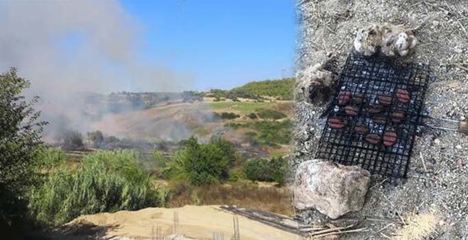 Manavgat'taki yangın mangal ateşinden çıkmış