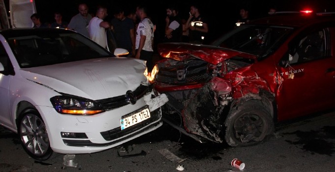Başakşehir’de maç çıkışı taraftarlar kaza yaptı: 4 yaralı
