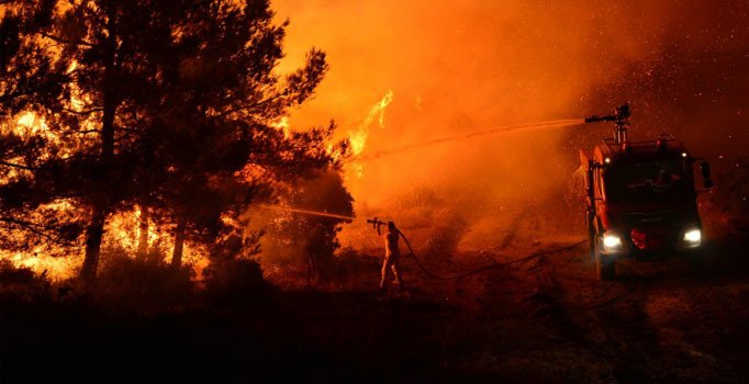 Tarihi Gelibolu Yarımadası'nda orman yangını