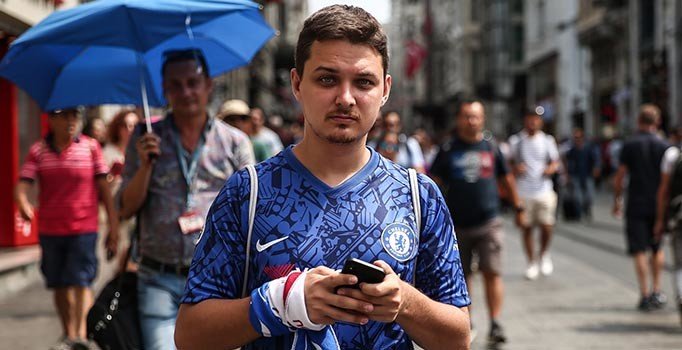Chelsea taraftarları Beşiktaş'ta